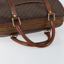 CELINE Macadam Canvas Hand Bag PVC Leather Beige Gold Auth bs30781-7