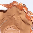 CELINE Macadam Canvas Shoulder Bag PVC Leather Brown Gold Auth bs30783-21