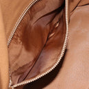 CELINE Macadam Canvas Shoulder Bag PVC Leather Brown Gold Auth bs30783-24