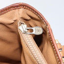 CELINE Macadam Canvas Tote Bag PVC Leather Brown Gold Auth bs30784-22