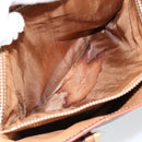 CELINE Macadam Canvas Tote Bag PVC Leather Brown Gold Auth bs30784-11