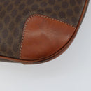 CELINE Macadam Canvas Tote Bag PVC Leather Brown Gold Auth bs30785-17