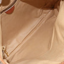 CELINE Macadam Canvas Tote Bag PVC Leather Brown Gold Auth bs30785-11