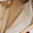 CELINE Macadam Canvas Tote Bag PVC Leather Brown Gold Auth bs30785-23