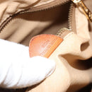 CELINE Macadam Canvas Tote Bag PVC Leather Brown Gold Auth bs30785-12