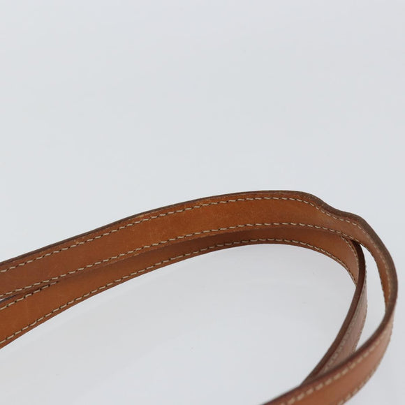 CELINE Macadam Canvas Tote Bag PVC Leather Brown Gold Auth bs30785