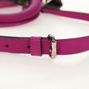 Christian Dior Diorissimo Hand Bag Leather 2way Purple Silver Auth bs30787-9