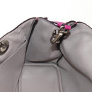 Christian Dior Diorissimo Hand Bag Leather 2way Purple Silver Auth bs30787-21