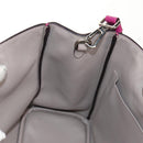 Christian Dior Diorissimo Hand Bag Leather 2way Purple Silver Auth bs30787-22