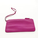 Christian Dior Diorissimo Hand Bag Leather 2way Purple Silver Auth bs30787-27