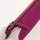 Christian Dior Diorissimo Hand Bag Leather 2way Purple Silver Auth bs30787-28