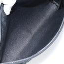 Christian Dior Trotter Canvas Clutch Bag Black Gold Auth bs30788-11