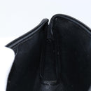 Christian Dior Trotter Canvas Clutch Bag Black Gold Auth bs30788-17