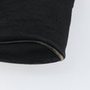 Christian Dior Trotter Canvas Clutch Bag Black Gold Auth bs30788-14
