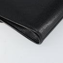 Christian Dior Chain Shoulder Bag Leather Black Gold Auth bs30789-16