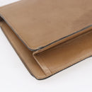 Christian Dior Shoulder Bag Leather Brown Gold Auth bs30791-16