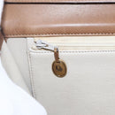 Christian Dior Shoulder Bag Leather Brown Gold Auth bs30791-18