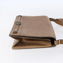 Christian Dior Shoulder Bag Leather Brown Gold Auth bs30791-4