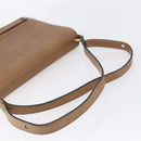 Christian Dior Shoulder Bag Leather Brown Gold Auth bs30791-7