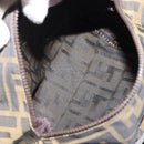 FENDI Zucca Canvas Hand Bag Black Brown Auth bs30792-11