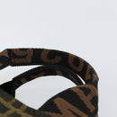 FENDI Zucca Canvas Hand Bag Black Brown Auth bs30792-8