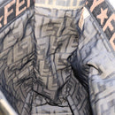 FENDI Zucca Canvas Hand Bag Black Brown Auth bs30793-11