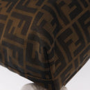 FENDI Zucca Canvas Hand Bag Black Brown Auth bs30794-15