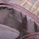 FENDI Zucca Canvas Hand Bag Black Brown Auth bs30794-12