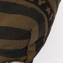 FENDI Pecan Canvas Hand Bag Nylon Black Brown Auth bs30795-9