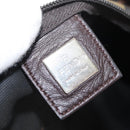 FENDI Pecan Canvas Hand Bag Nylon Black Brown Auth bs30795-17