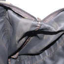 FENDI Pecan Canvas Hand Bag Nylon Black Brown Auth bs30795-18