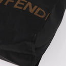 FENDI Hand Bag Nylon Black Silver Auth bs30796-14