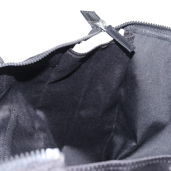 FENDI Hand Bag Nylon Black Silver Auth bs30796