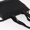 FENDI Hand Bag Nylon Black Silver Auth bs30796-6