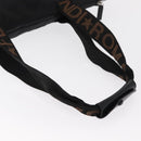 FENDI Hand Bag Nylon Black Silver Auth bs30796-7