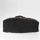 FENDI Hand Bag Nylon Black Silver Auth bs30796-5