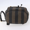 FENDI Pecan Canvas Backpack Brown Black Auth bs30797-5