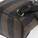 FENDI Pecan Canvas Backpack Brown Black Auth bs30797-17