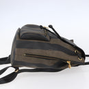 FENDI Pecan Canvas Backpack Brown Black Auth bs30797-4
