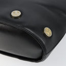 Salvatore Ferragamo Hand Bag Leather 2way Black Gold Auth bs30800-9