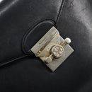 Salvatore Ferragamo Hand Bag Leather 2way Black Gold Auth bs30800-19