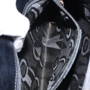 Salvatore Ferragamo Hand Bag Leather 2way Black Gold Auth bs30800-23