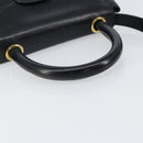 Salvatore Ferragamo Hand Bag Leather 2way Black Gold Auth bs30800-7