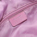 Salvatore Ferragamo Gancini Hand Bag Suede Leather Pink Silver Auth bs30801-12