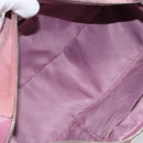 Salvatore Ferragamo Gancini Hand Bag Suede Leather Pink Silver Auth bs30801-11