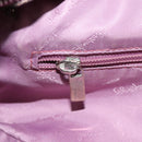 Salvatore Ferragamo Gancini Hand Bag Suede Leather Pink Silver Auth bs30801-21