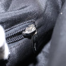 Salvatore Ferragamo Gancini Shoulder Bag Leather Nylon Black Silver Auth bs30802-19