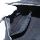 Salvatore Ferragamo Gancini Shoulder Bag Leather Nylon Black Silver Auth bs30802-20