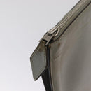 HERMES Zip Tablet Clutch Bag Epsom Gray Auth bs30803-8
