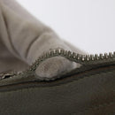 HERMES Zip Tablet Clutch Bag Epsom Gray Auth bs30803-9